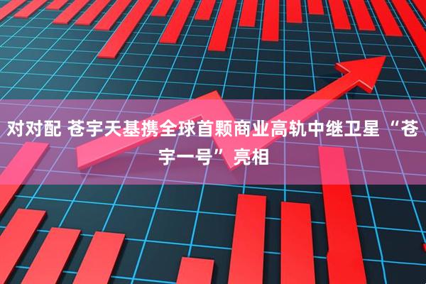 对对配 苍宇天基携全球首颗商业高轨中继卫星 “苍宇一号” 亮相